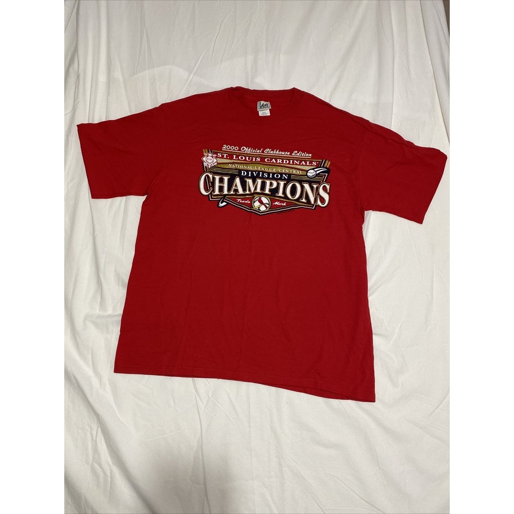 VTG‎ Lee Sport MLB St.Louis Cardinals Shirt Size XL 2000 Division Champions